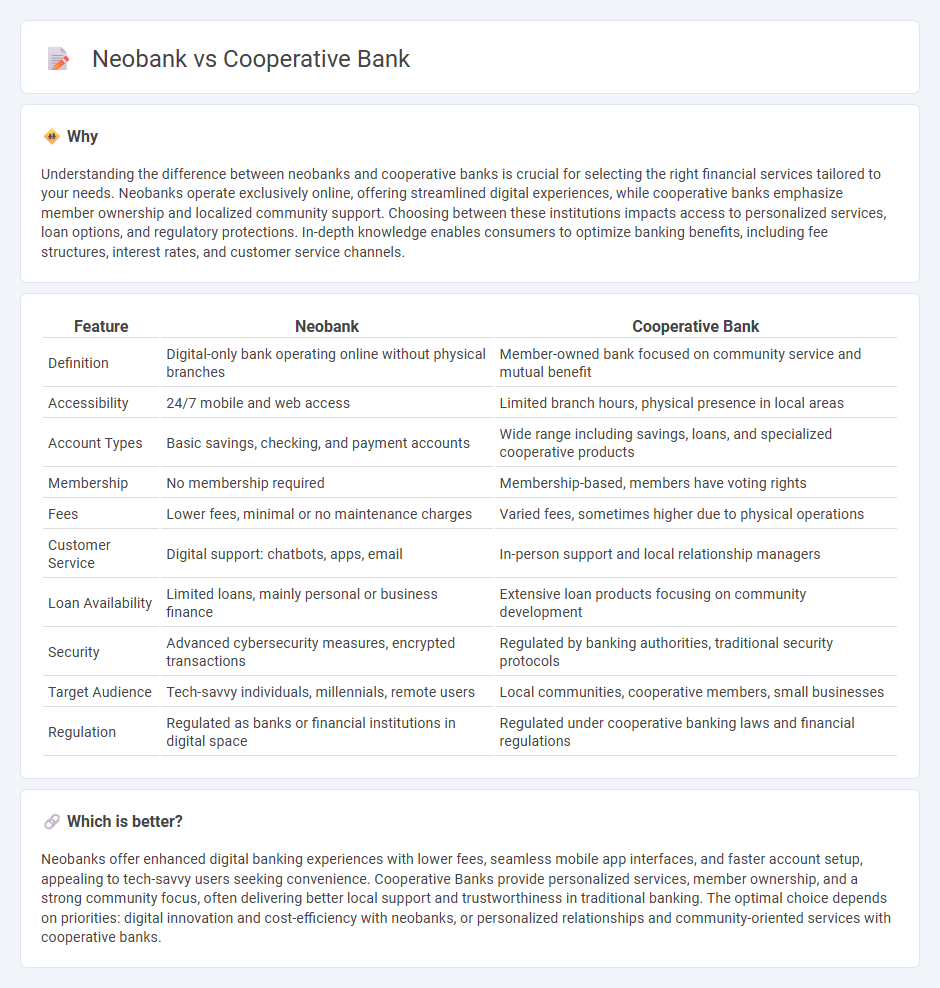 Neobank vs Cooperative Bank in Banking