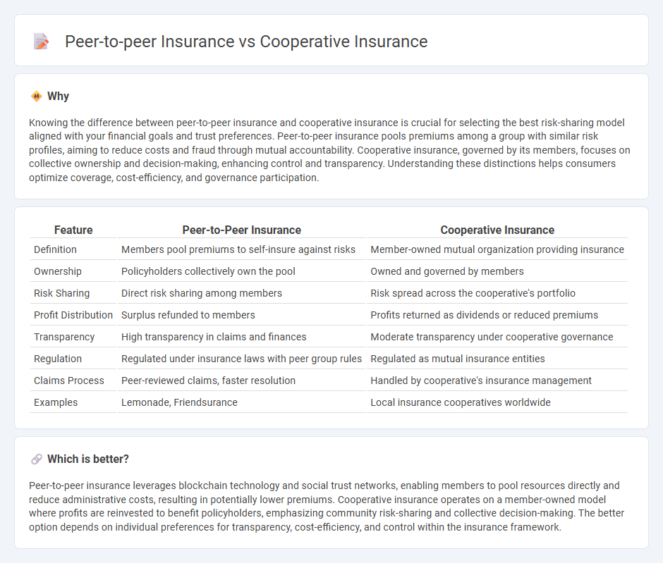 Peer-To-Peer Insurance vs Cooperative Insurance in Insurance