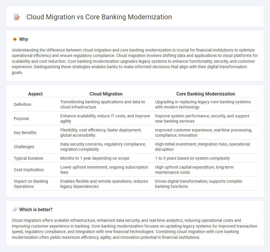 Cloud Migration vs Core Banking Modernization in Banking