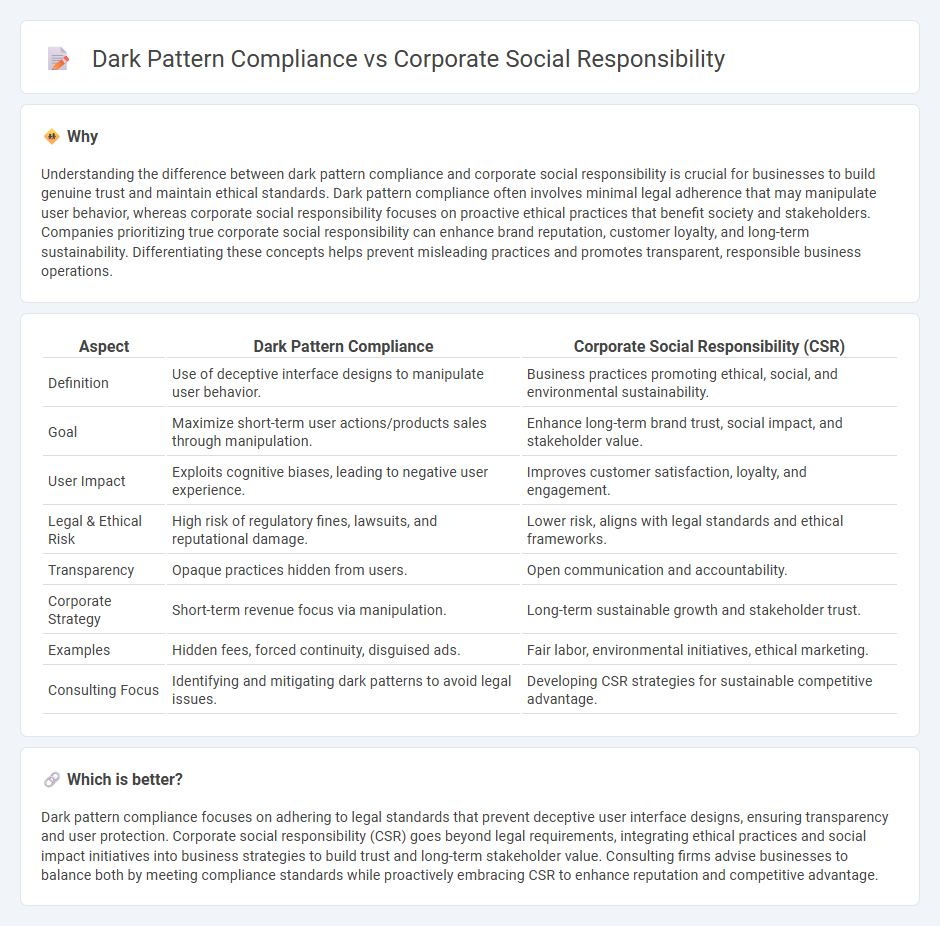 Dark Pattern Compliance vs Corporate Social Responsibility in Consulting
