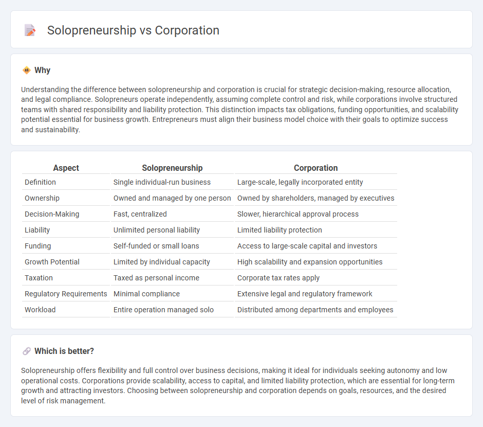 Solopreneurship vs Corporation in Entrepreneurship
