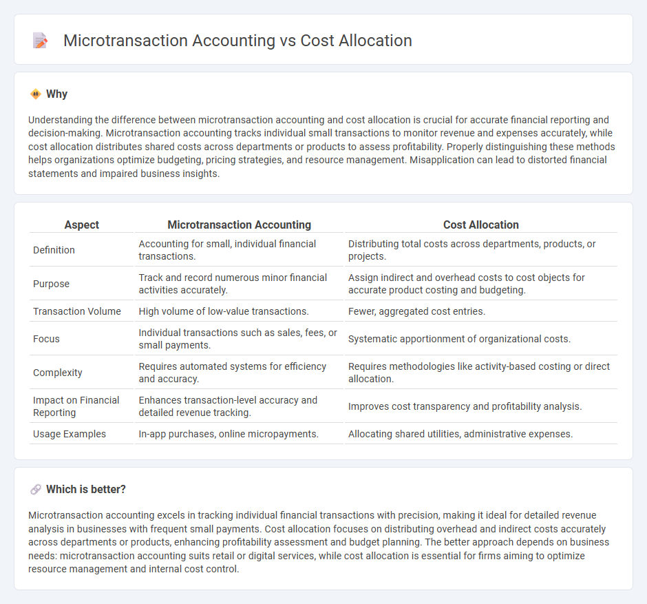 Microtransaction Accounting vs Cost Allocation in Accounting
