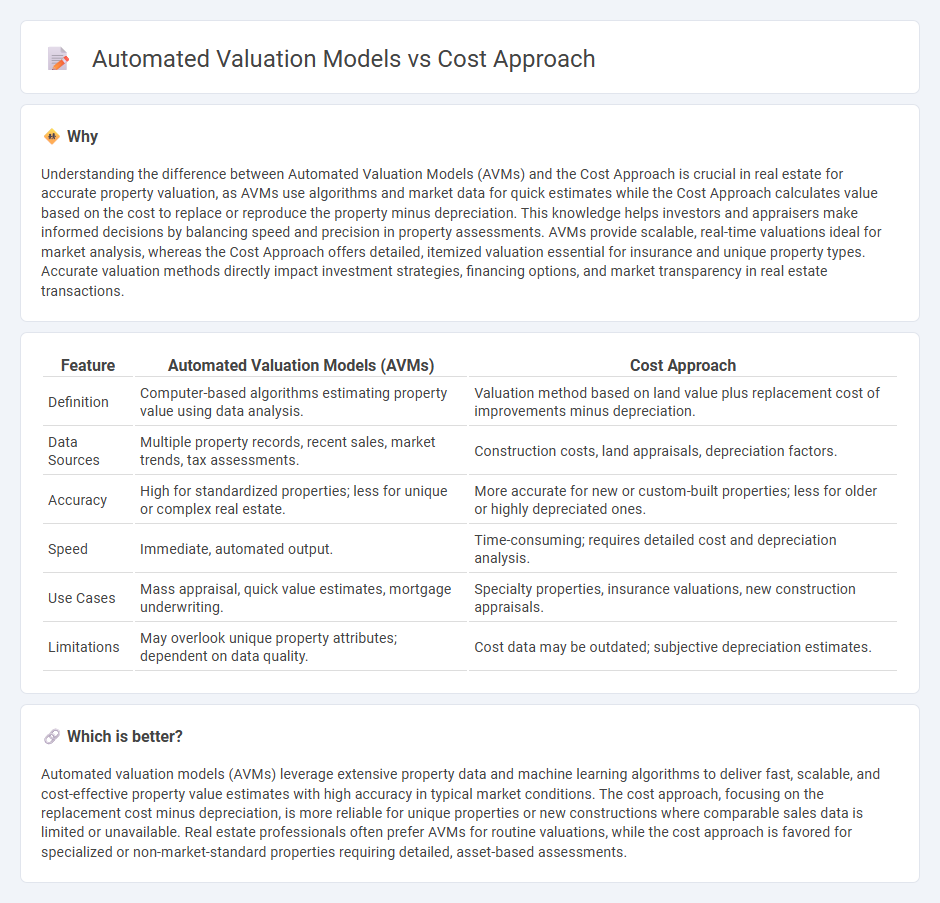 Automated Valuation Models vs Cost Approach in Real Estate