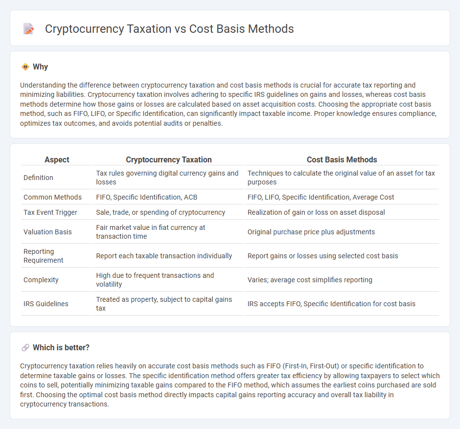 Cryptocurrency Taxation vs Cost Basis Methods in Accounting