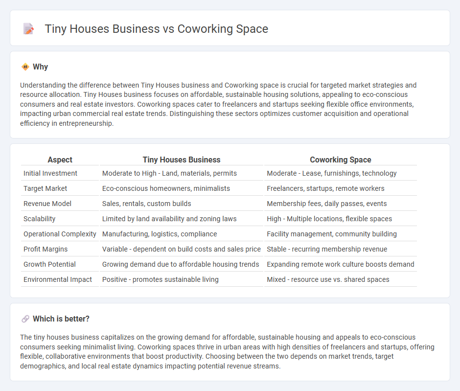 Tiny Houses Business vs Coworking Space in Entrepreneurship