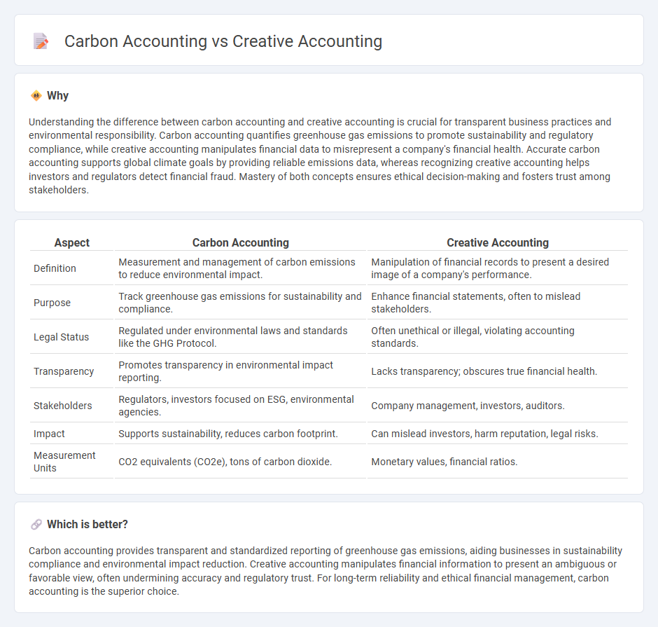 Carbon Accounting vs Creative Accounting in Accounting