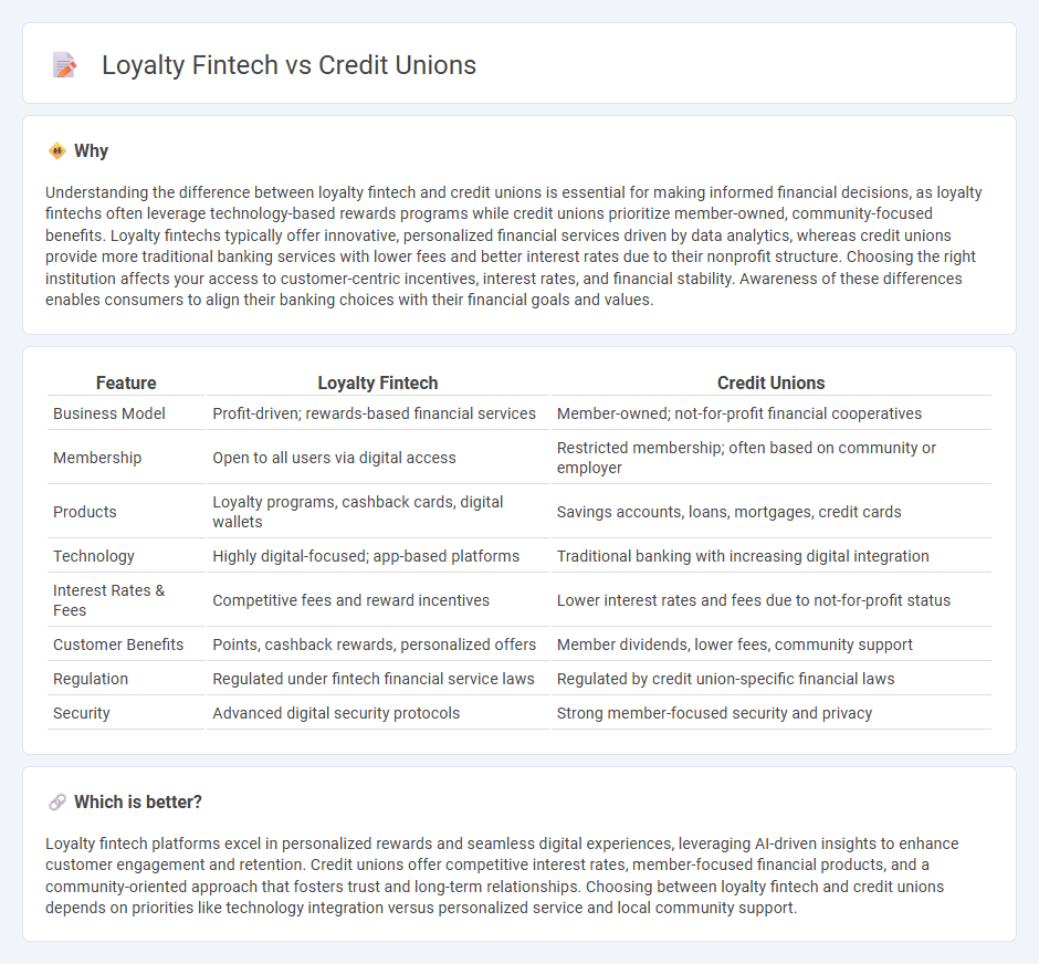 Loyalty Fintech vs Credit Unions in Banking