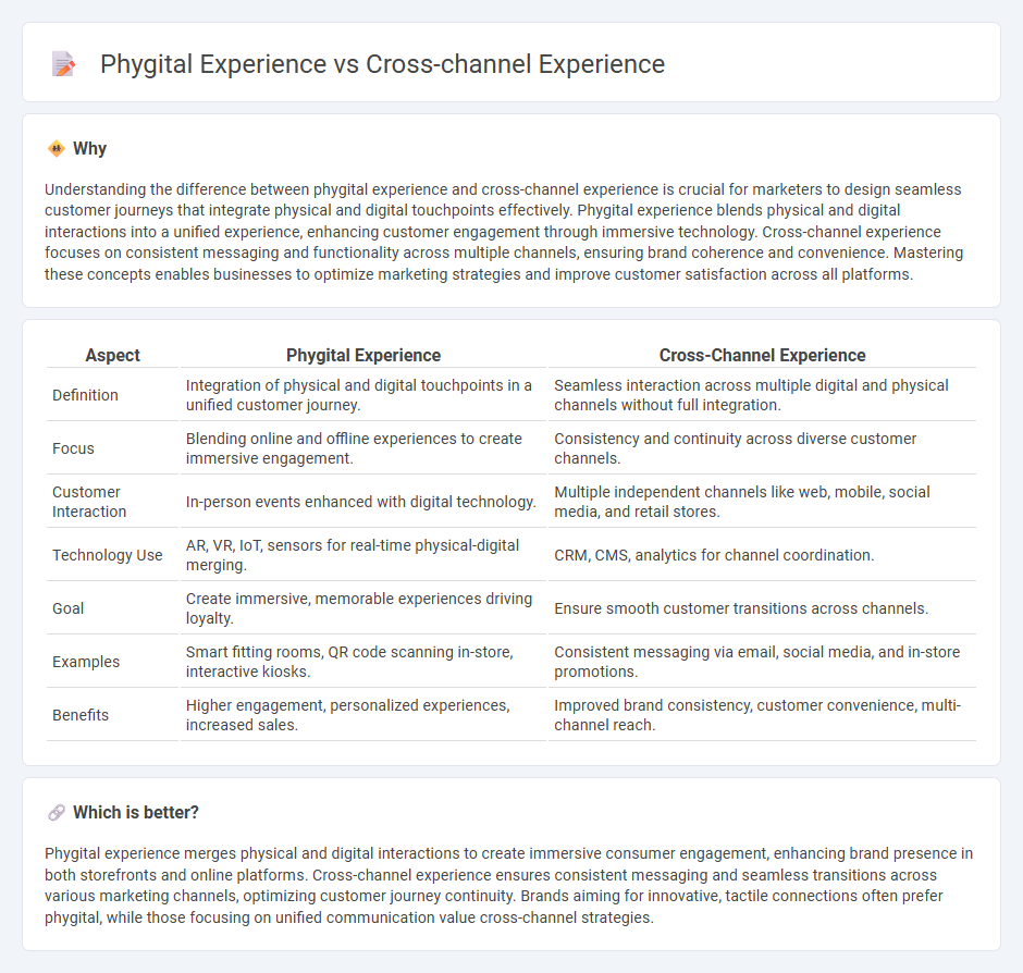 Phygital Experience vs Cross-Channel Experience in Marketing