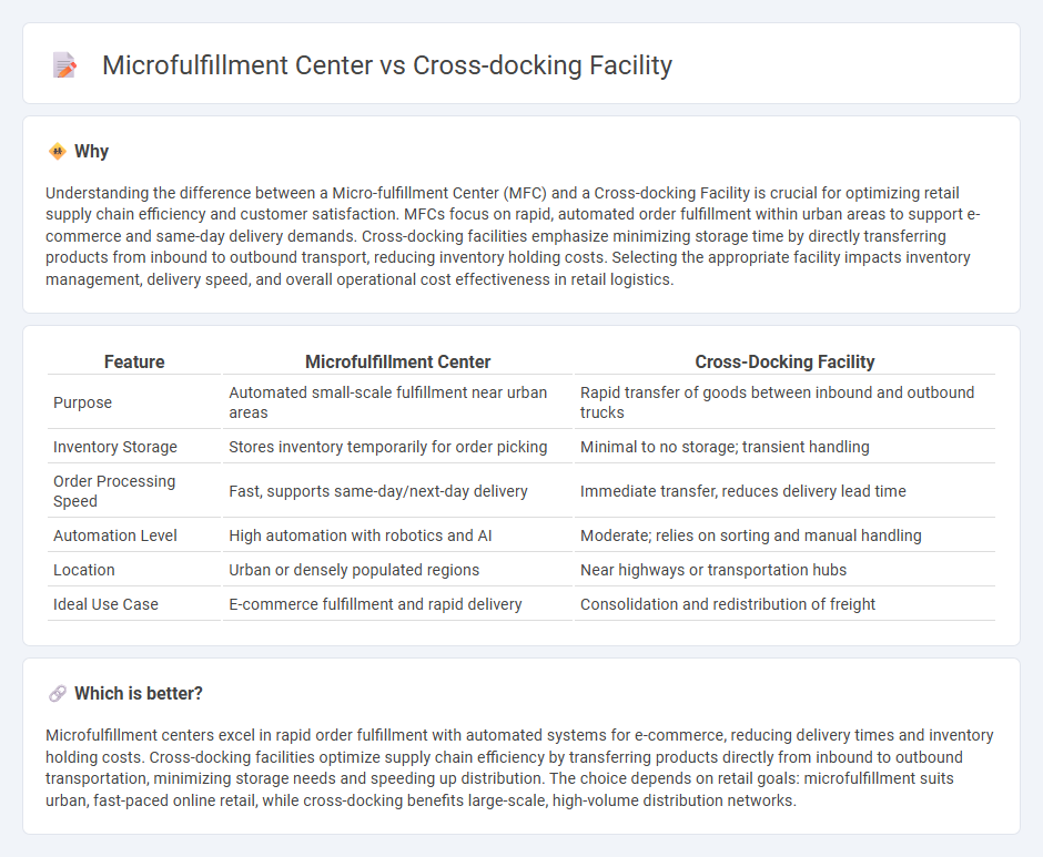 Microfulfillment Center vs Cross-Docking Facility in Retail