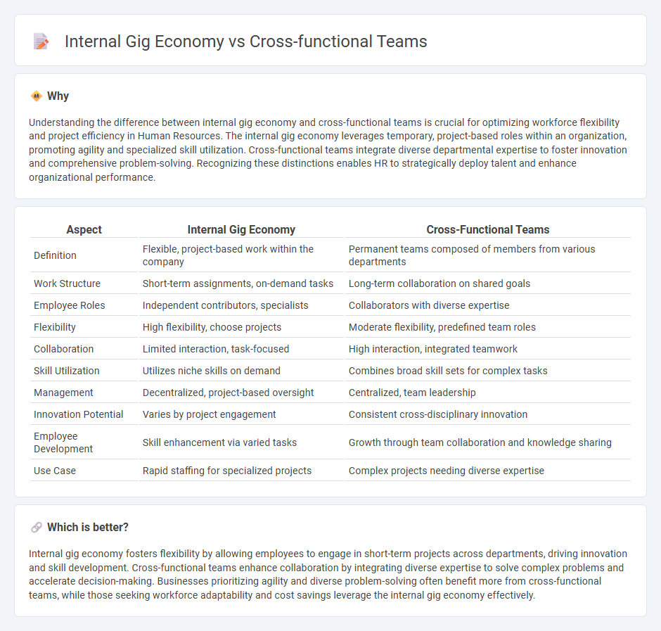 Internal Gig Economy vs Cross-Functional Teams in Human Resources