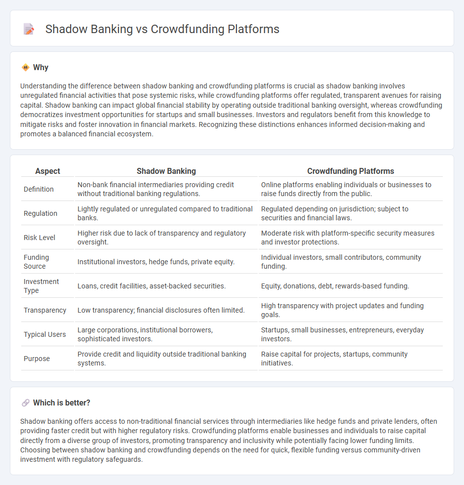 Shadow Banking vs Crowdfunding Platforms in Finance