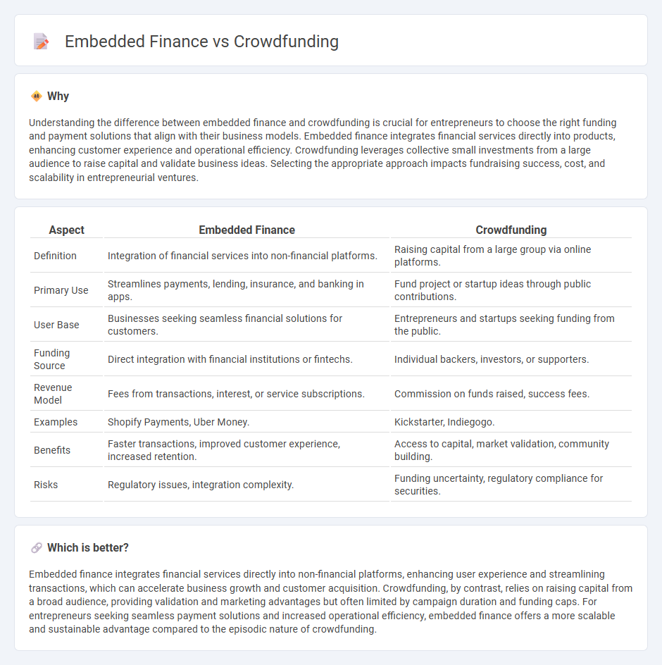 Embedded Finance vs Crowdfunding in Entrepreneurship