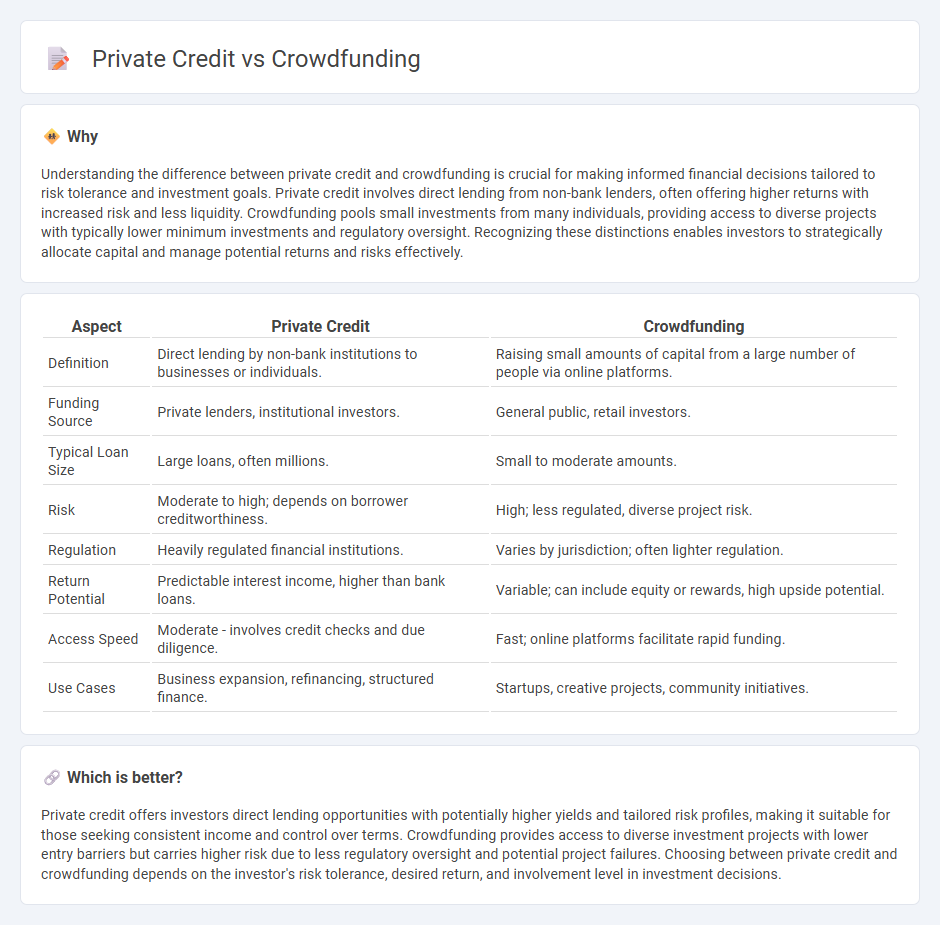 Private Credit vs Crowdfunding in Finance