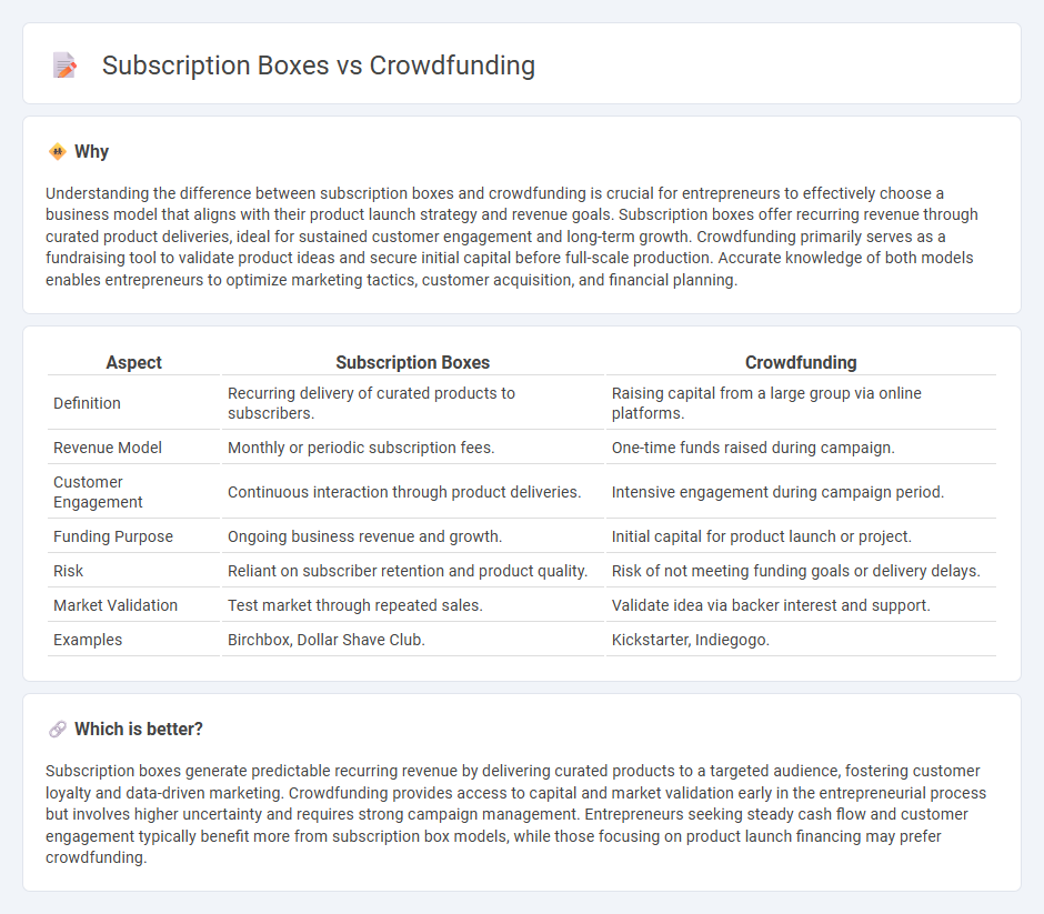 Subscription Boxes vs Crowdfunding in Entrepreneurship