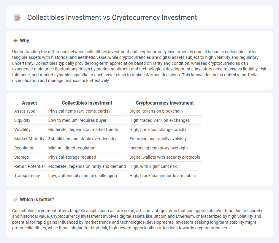 Collectibles Investment vs Cryptocurrency Investment in Investment