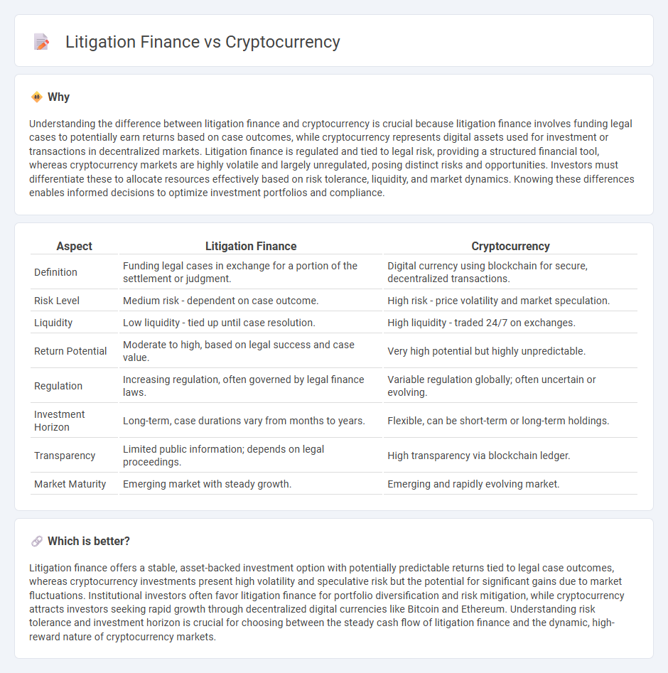 Litigation Finance vs Cryptocurrency in Investment