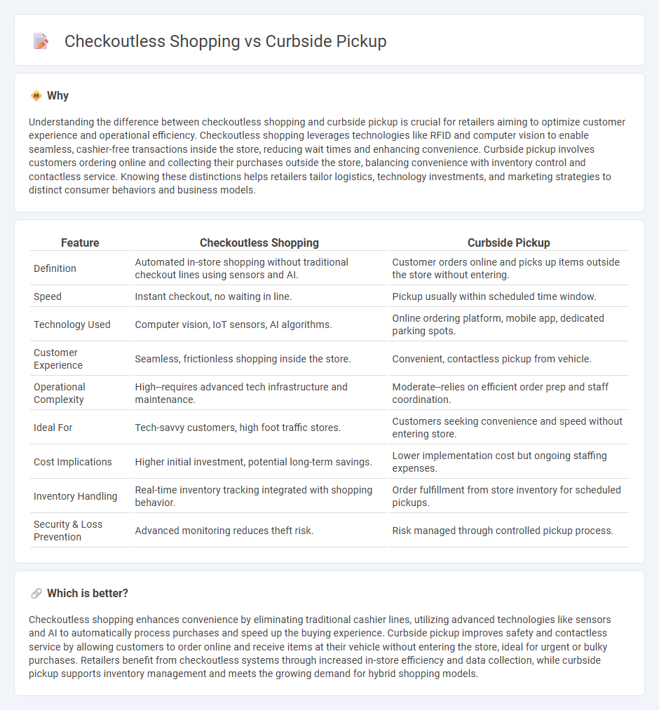 Checkoutless Shopping vs Curbside Pickup in Retail