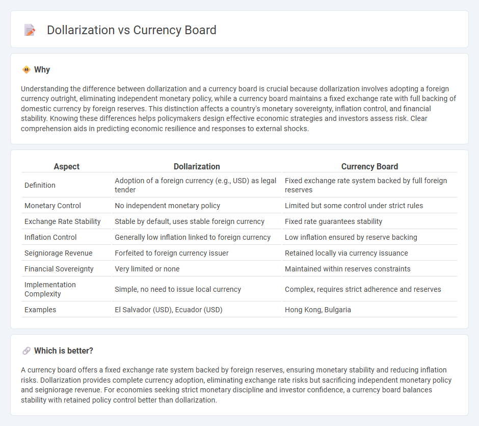 Dollarization vs Currency Board in Economy