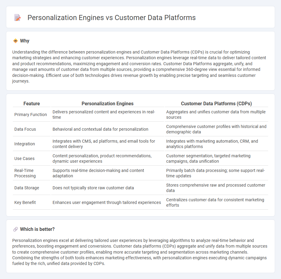 Personalization Engines vs Customer Data Platforms in Marketing