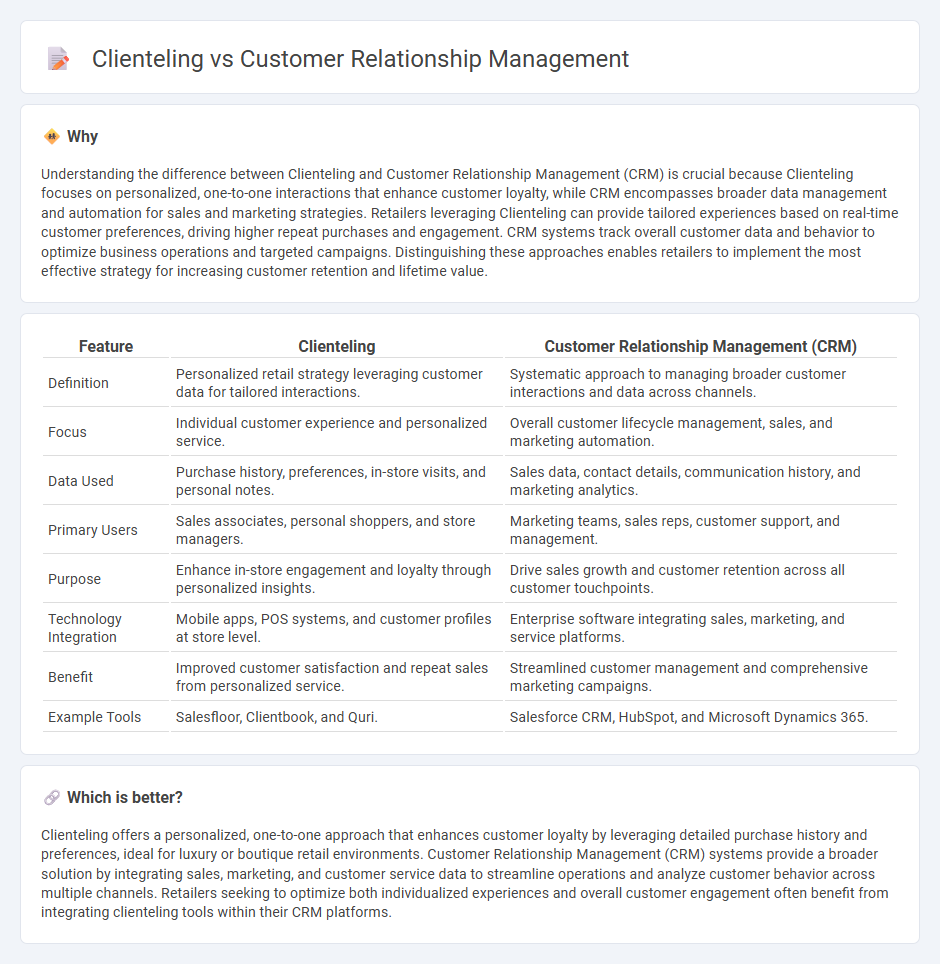 Clienteling vs Customer Relationship Management in Retail