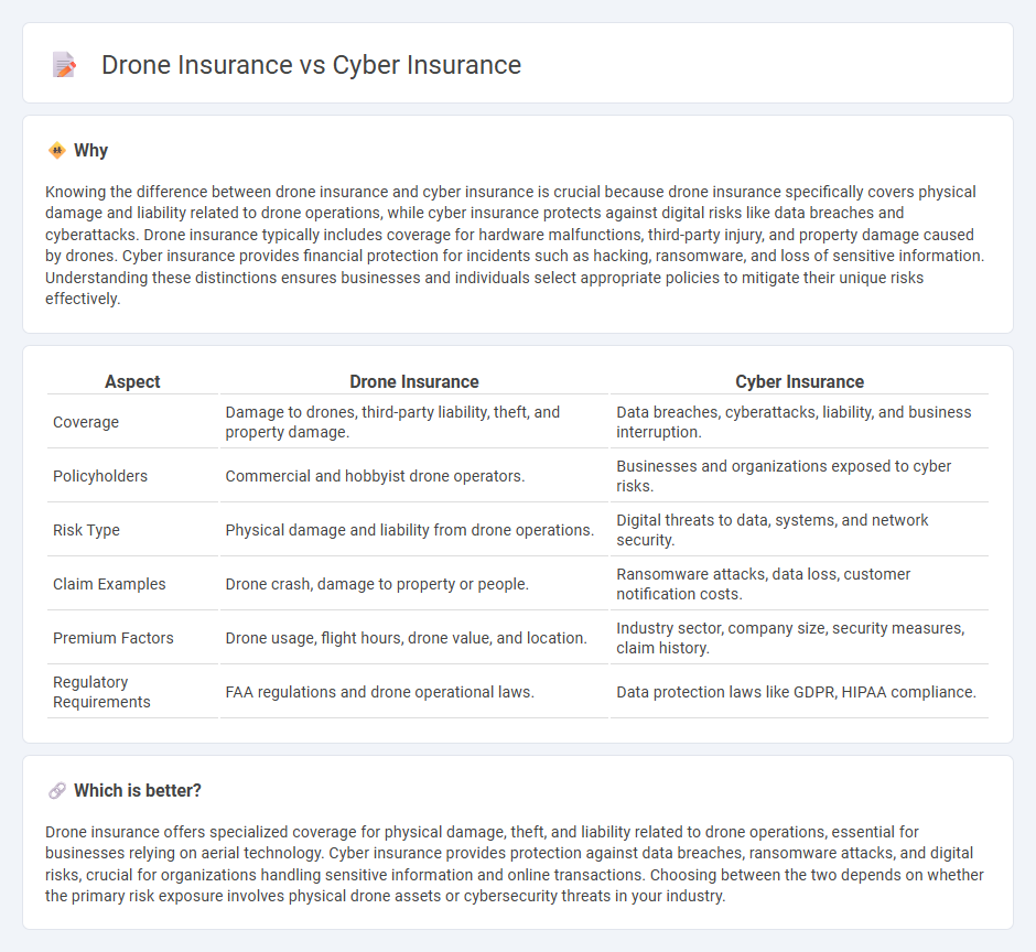 Drone Insurance vs Cyber Insurance in Insurance