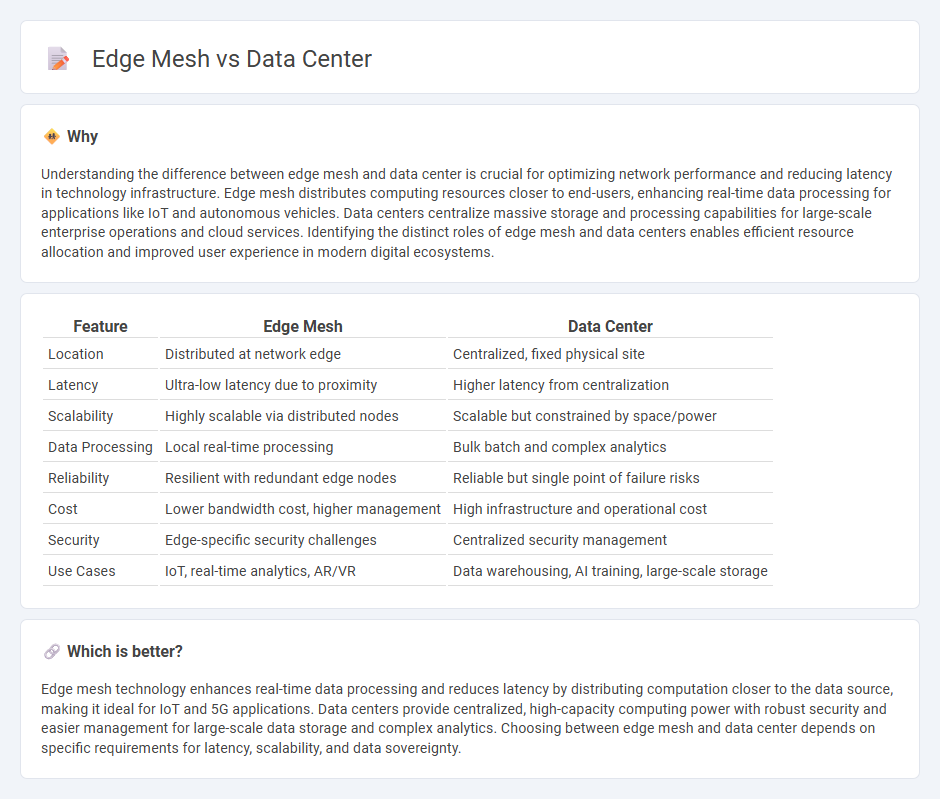 Edge Mesh vs Data Center in Technology