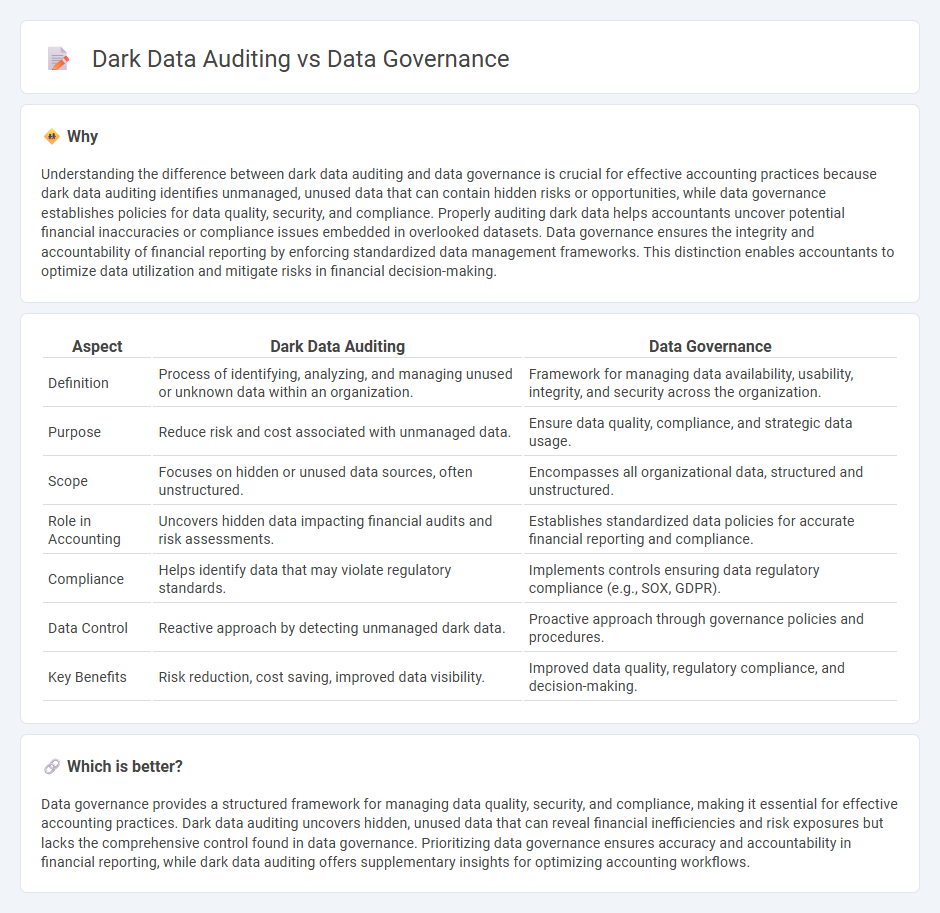 Dark Data Auditing vs Data Governance in Accounting