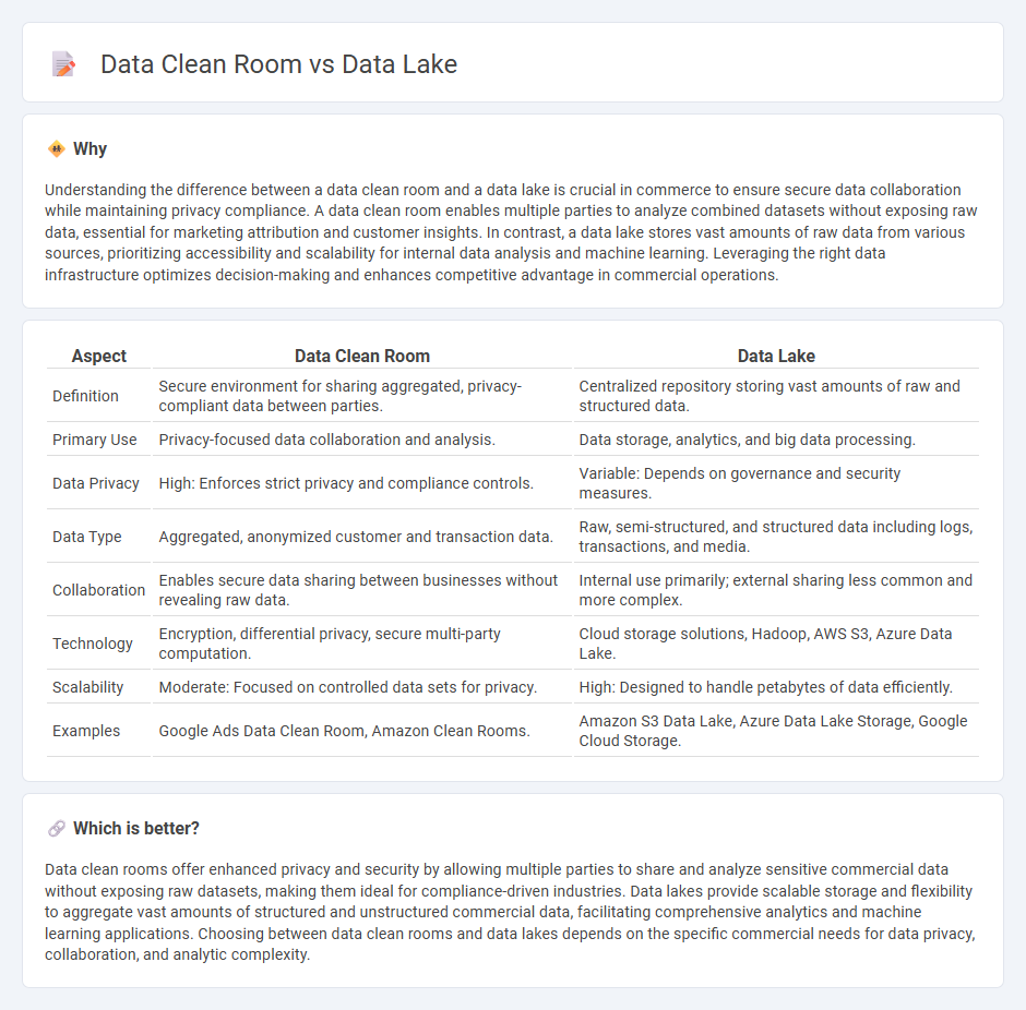 Data Clean Room vs Data Lake in Commerce