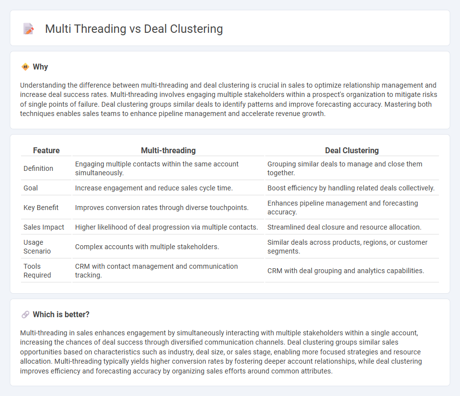 Multi Threading vs Deal Clustering in Sales