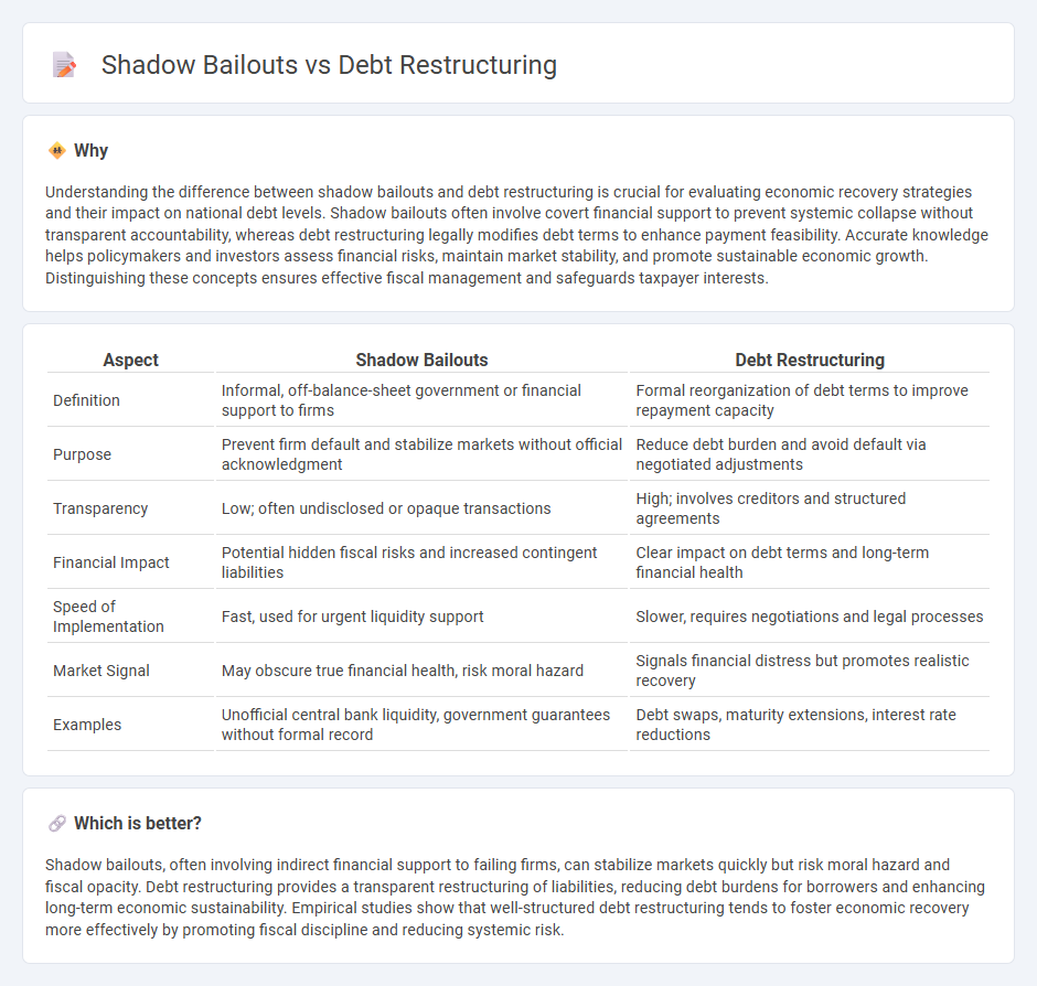 Shadow Bailouts vs Debt Restructuring in Economy