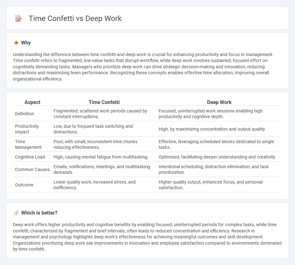 Time Confetti vs Deep Work in Management