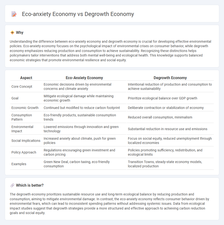 Eco-Anxiety Economy vs Degrowth Economy in Economy