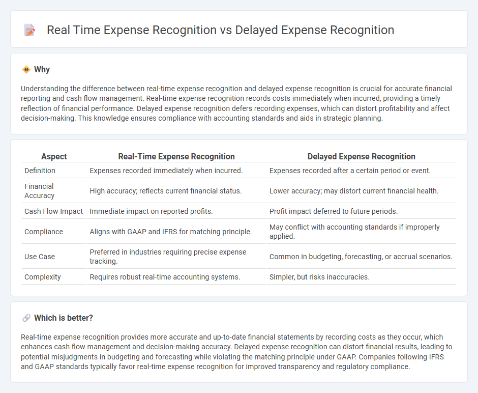 Real Time Expense Recognition vs Delayed Expense Recognition in Accounting