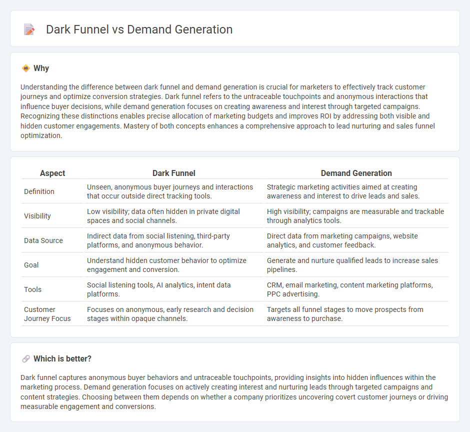 Dark Funnel vs Demand Generation in Marketing
