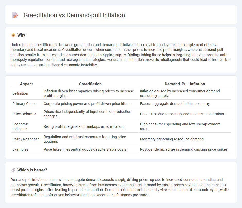 Greedflation vs Demand-Pull Inflation in Economy