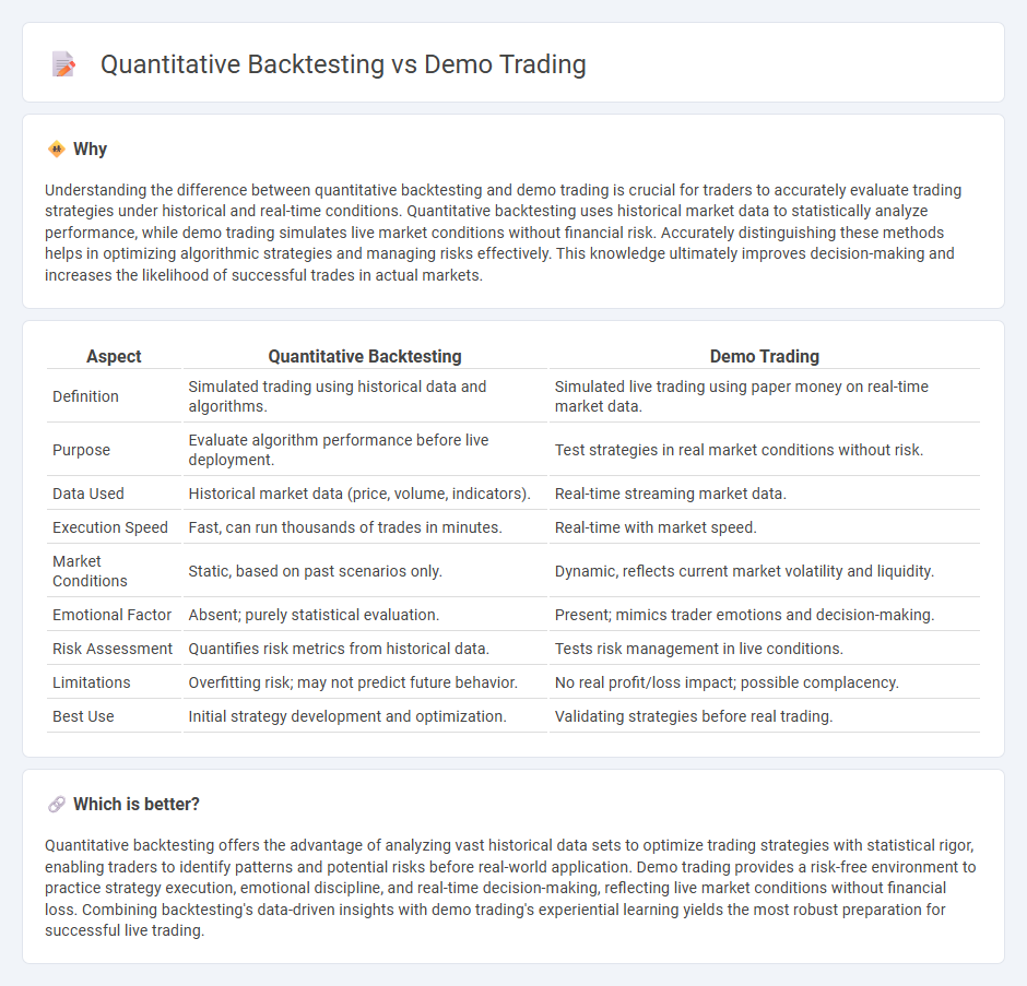 Quantitative Backtesting vs Demo Trading in Trading