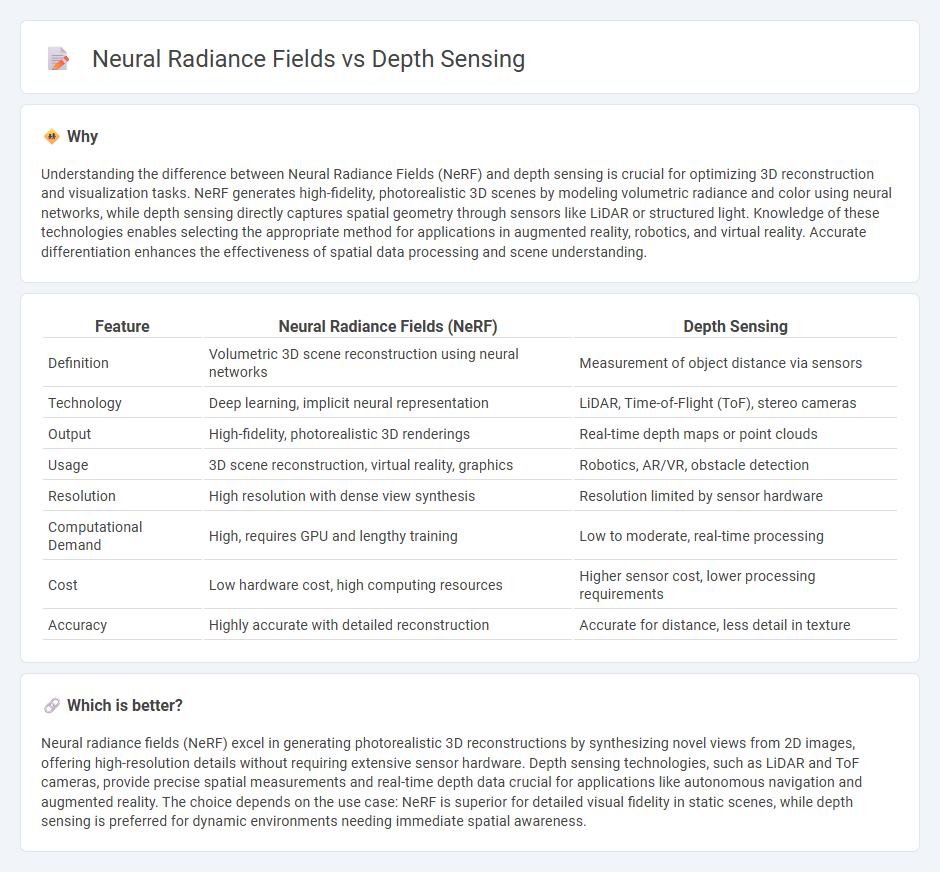 Neural Radiance Fields vs Depth Sensing in Technology