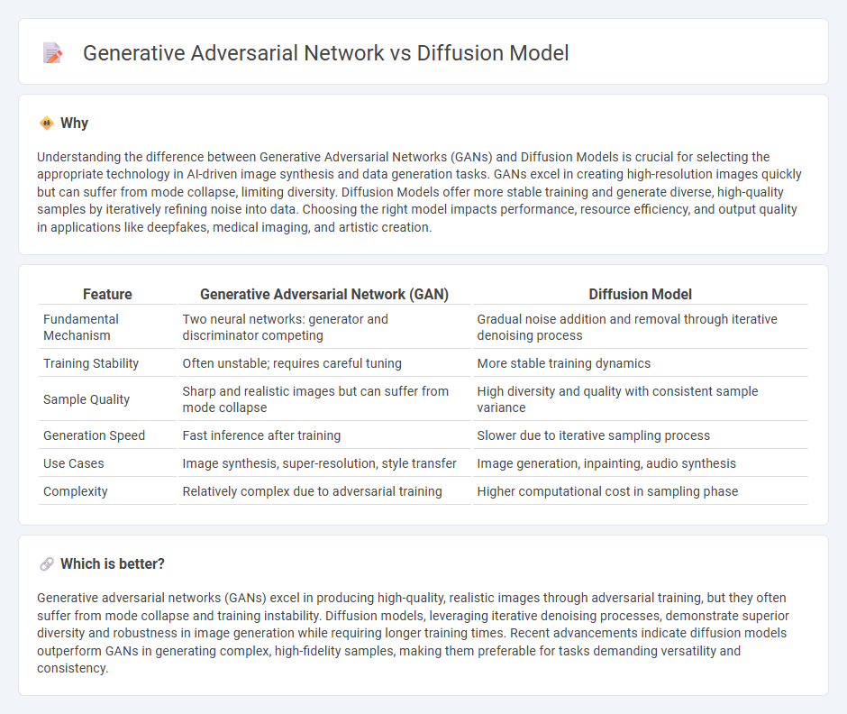 Generative Adversarial Network vs Diffusion Model in Technology