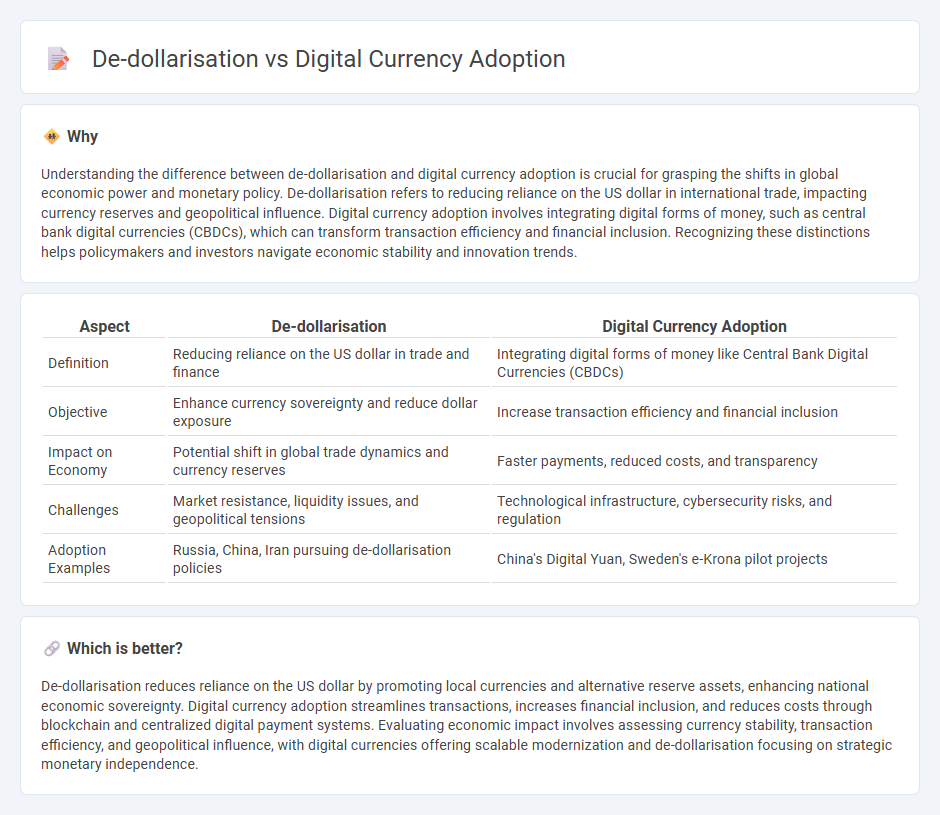 De-Dollarisation vs Digital Currency Adoption in Economy
