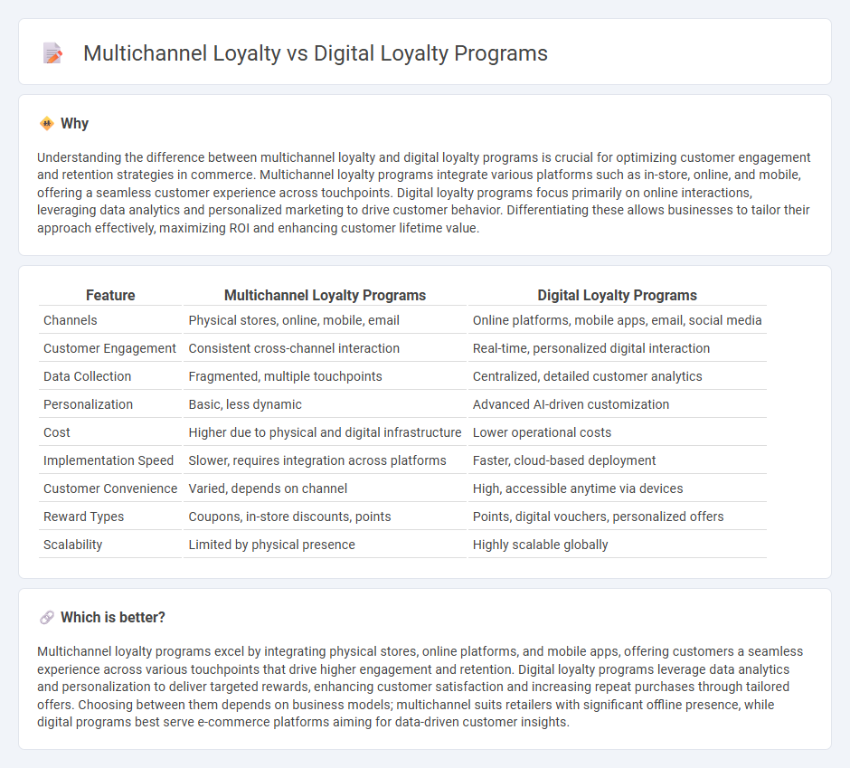 Multichannel Loyalty vs Digital Loyalty Programs in Commerce