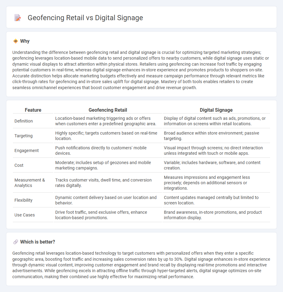 Geofencing Retail vs Digital Signage in Retail