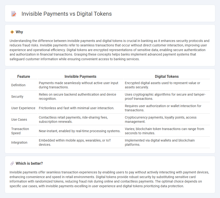 Invisible Payments vs Digital Tokens in Banking
