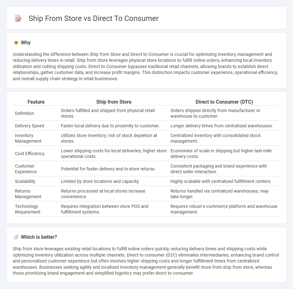 Ship From Store vs Direct To Consumer in Retail