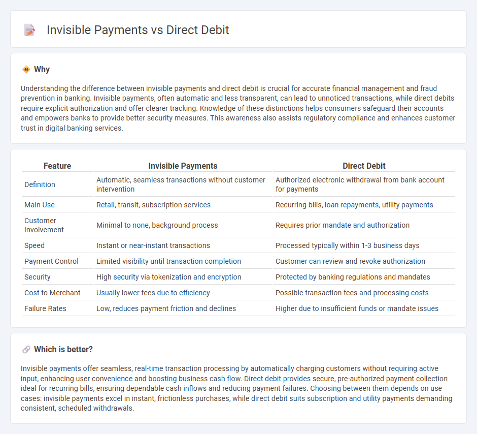 Invisible Payments vs Direct Debit in Banking