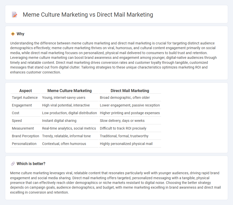 Meme Culture Marketing vs Direct Mail Marketing in Marketing