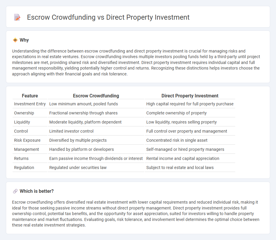 Escrow Crowdfunding vs Direct Property Investment in Real Estate