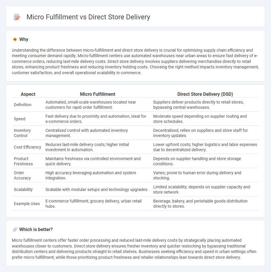 Micro Fulfillment vs Direct Store Delivery in Commerce