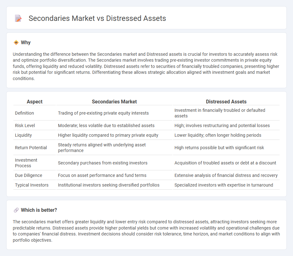 Secondaries Market vs Distressed Assets in Investment