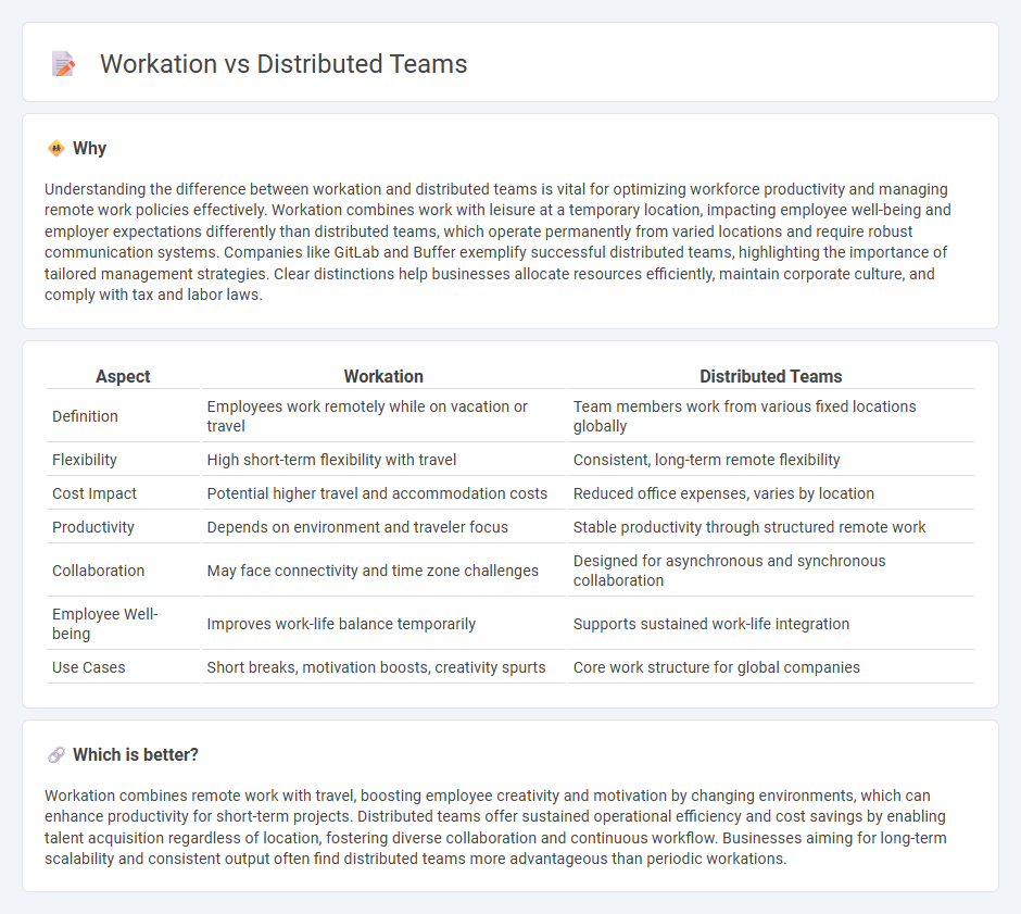 Workation vs Distributed Teams in Economy