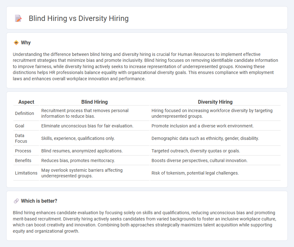 Blind Hiring vs Diversity Hiring in Human Resources